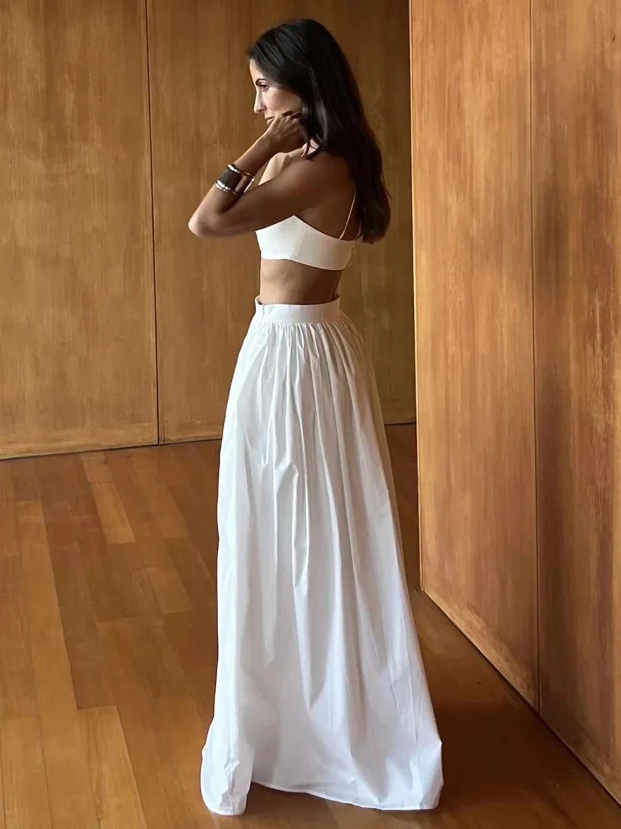 Conjunto de dos piezas en punto a rayas Olivia