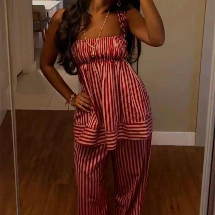 Conjunto de pijama a rayas Jasmin
