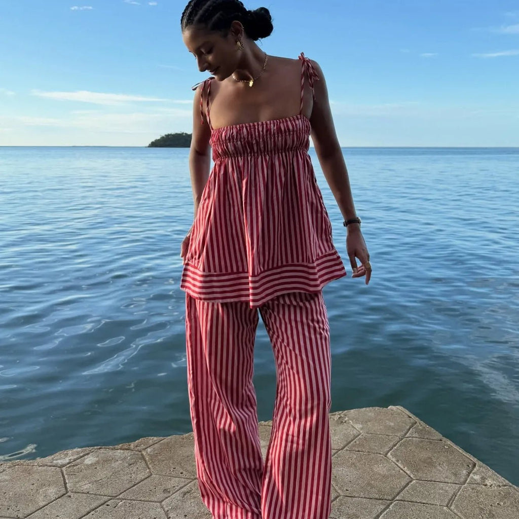 Conjunto de pijama a rayas Jasmin