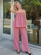 Conjunto de pijama a rayas Jasmin