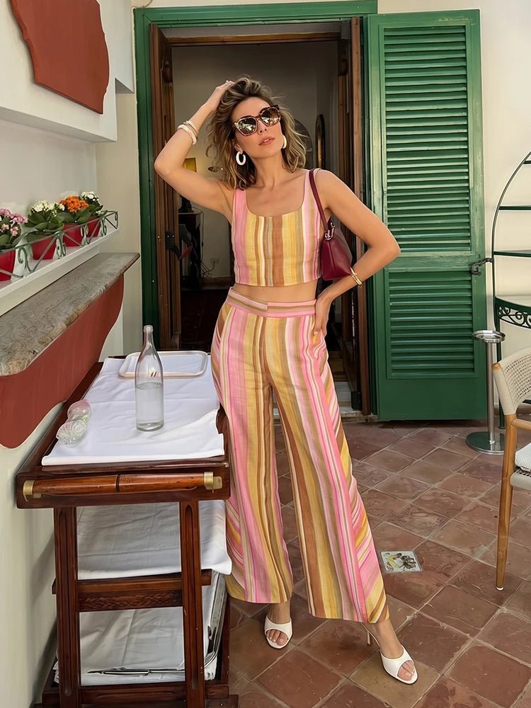 Pantalones palazzo Aislinn de pierna ancha