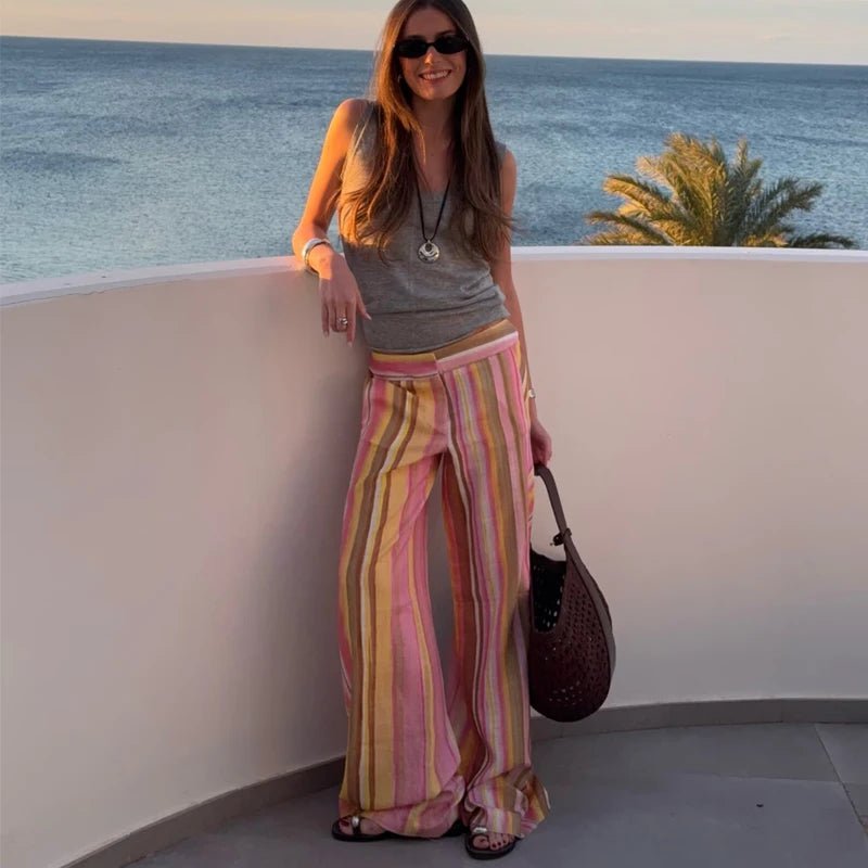 Pantalones palazzo de pierna ancha Anne