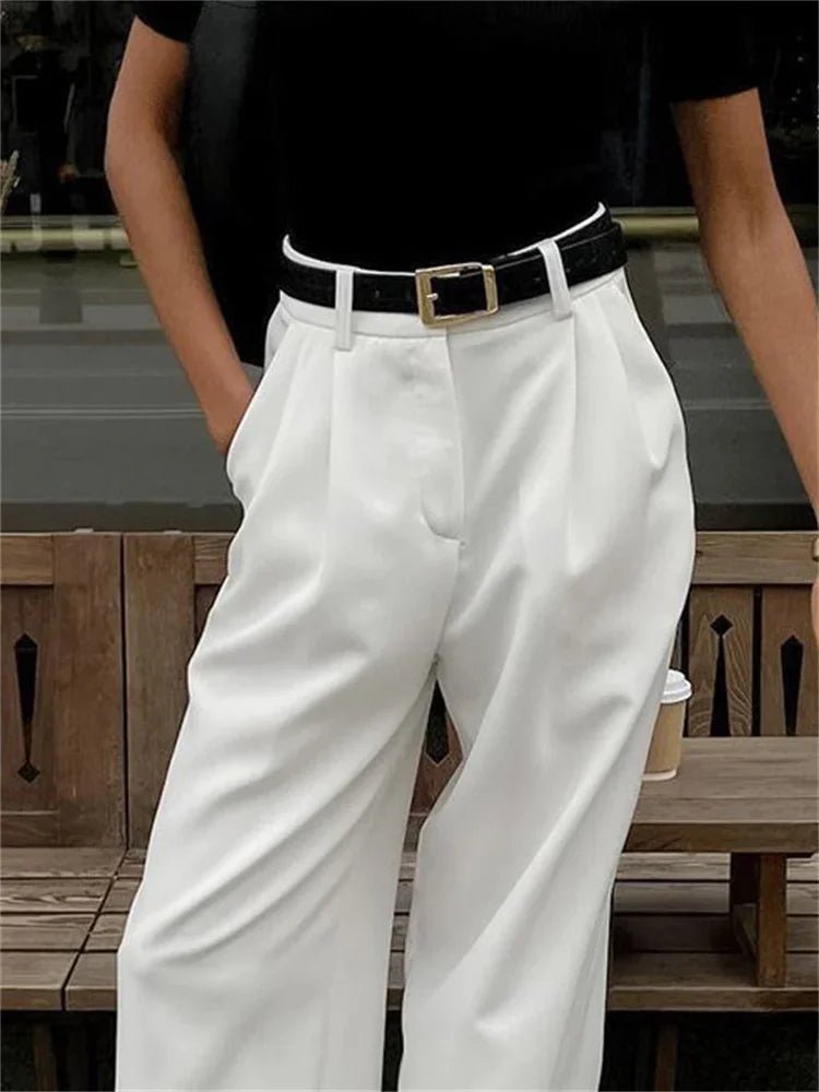 Pantalón Celia de tiro alto y pierna ancha