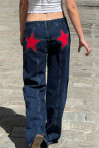 Jeans Charlize Star Patchwork Color-Block