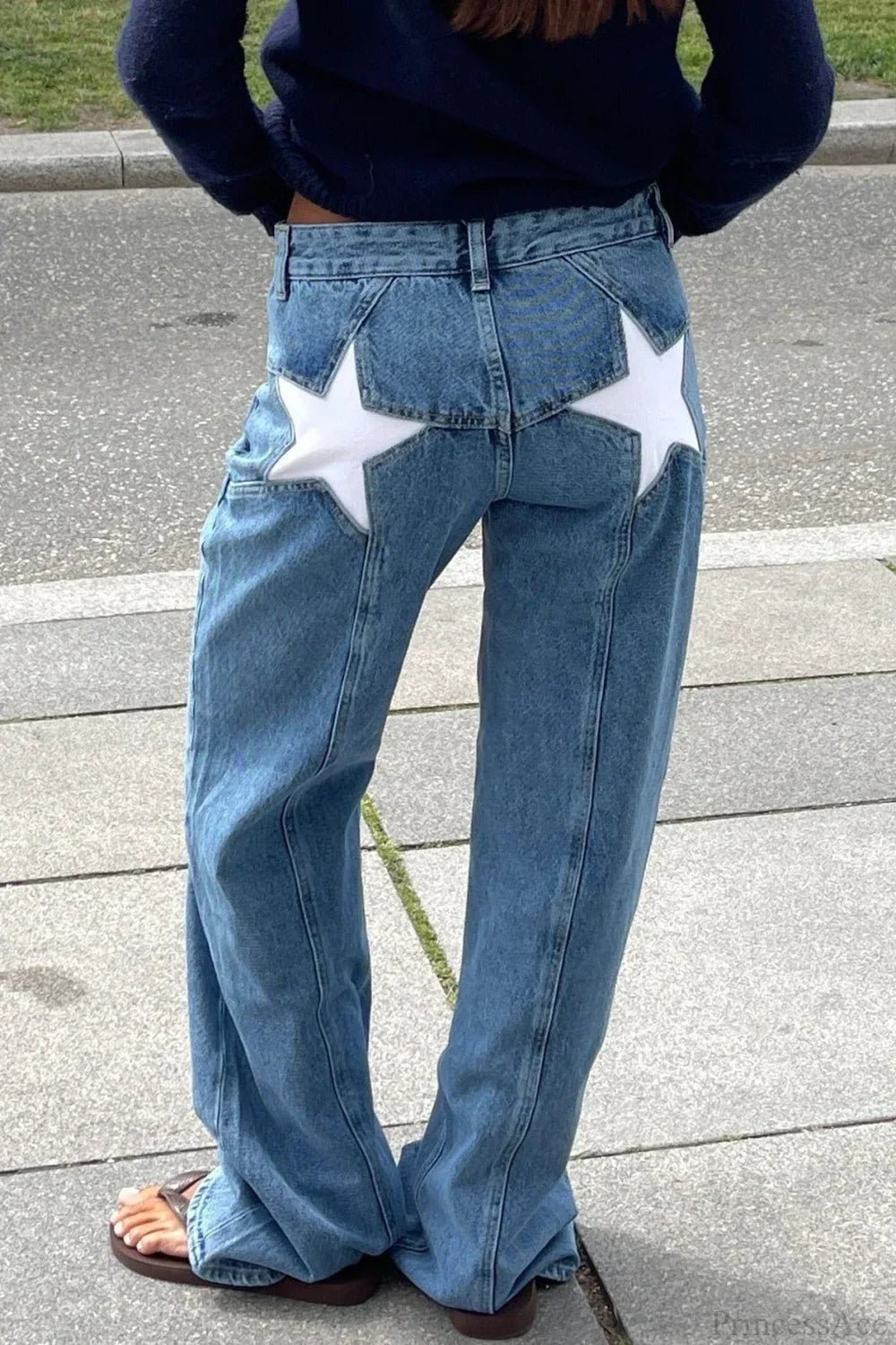 Jeans Charlize Star Patchwork Color-Block