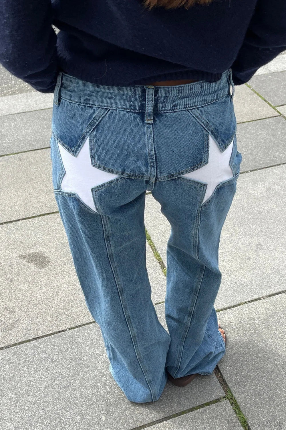 Jeans Charlize Star Patchwork Color-Block