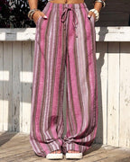 Pantalones acampanados a rayas Emily
