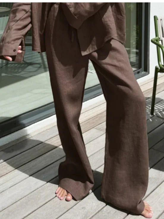 Pantalón ancho de lino Kendall