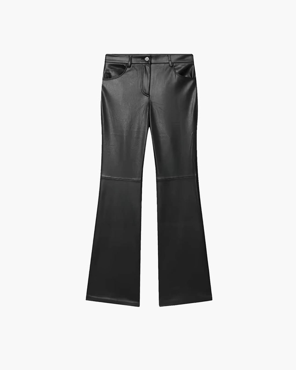 Pantalones acampanados de piel sintética Michelle