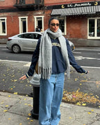 Bufanda de invierno con borlas Tanya