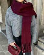 Bufanda de invierno con borlas Tanya
