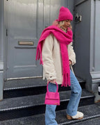 Bufanda de invierno con borlas Tanya