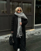 Bufanda de invierno con borlas Tanya