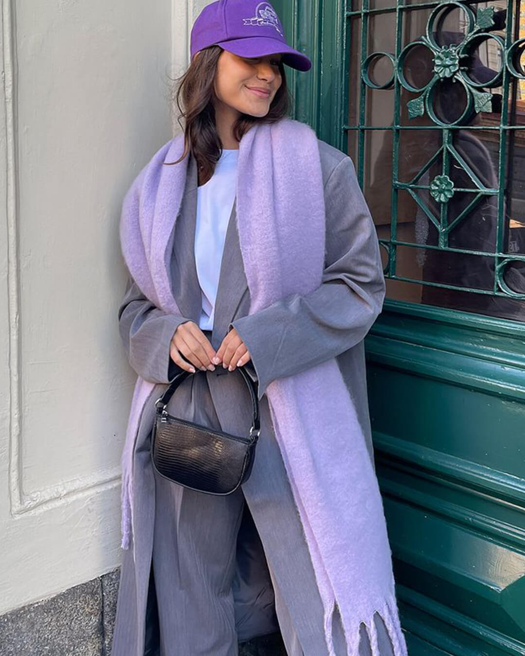 Bufanda de invierno con borlas Tanya
