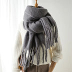 Bufanda de invierno con borlas Tanya