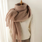 Bufanda de invierno con borlas Tanya