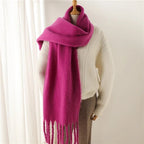 Bufanda de invierno con borlas Tanya