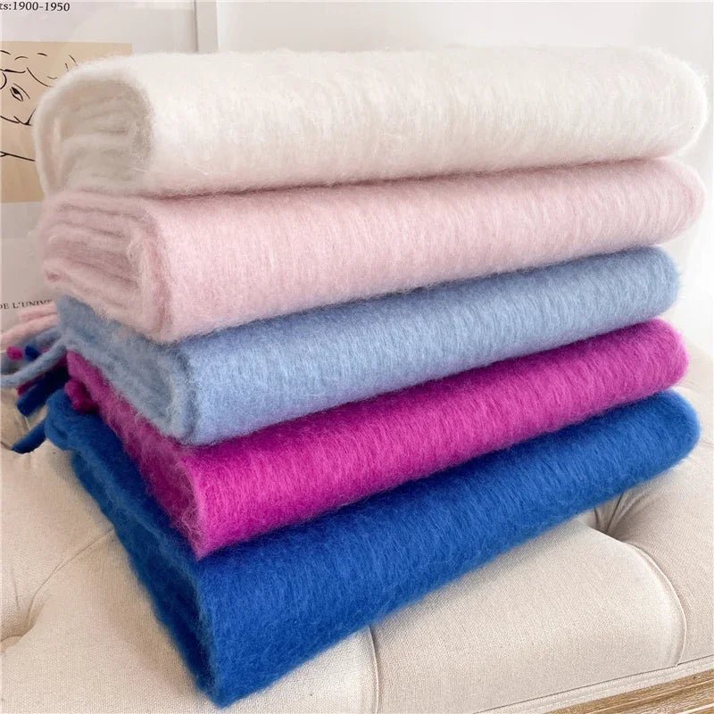Bufanda de invierno con borlas Tanya