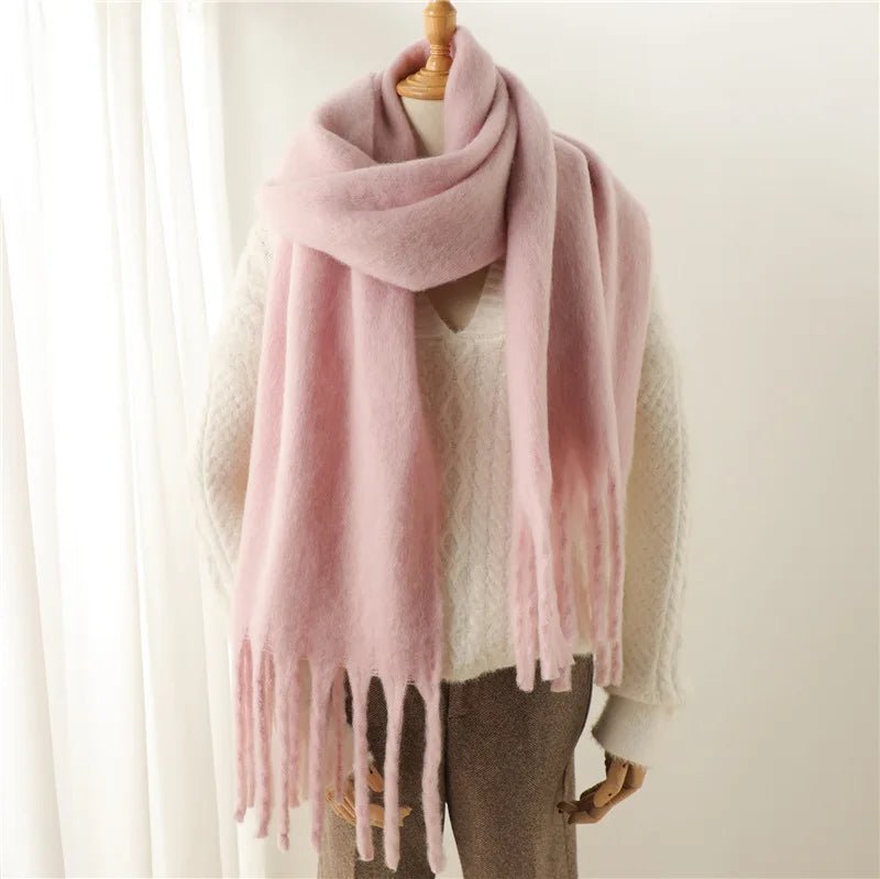Bufanda de invierno con borlas Tanya