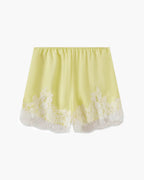 Shorts de satén con encaje Shaina