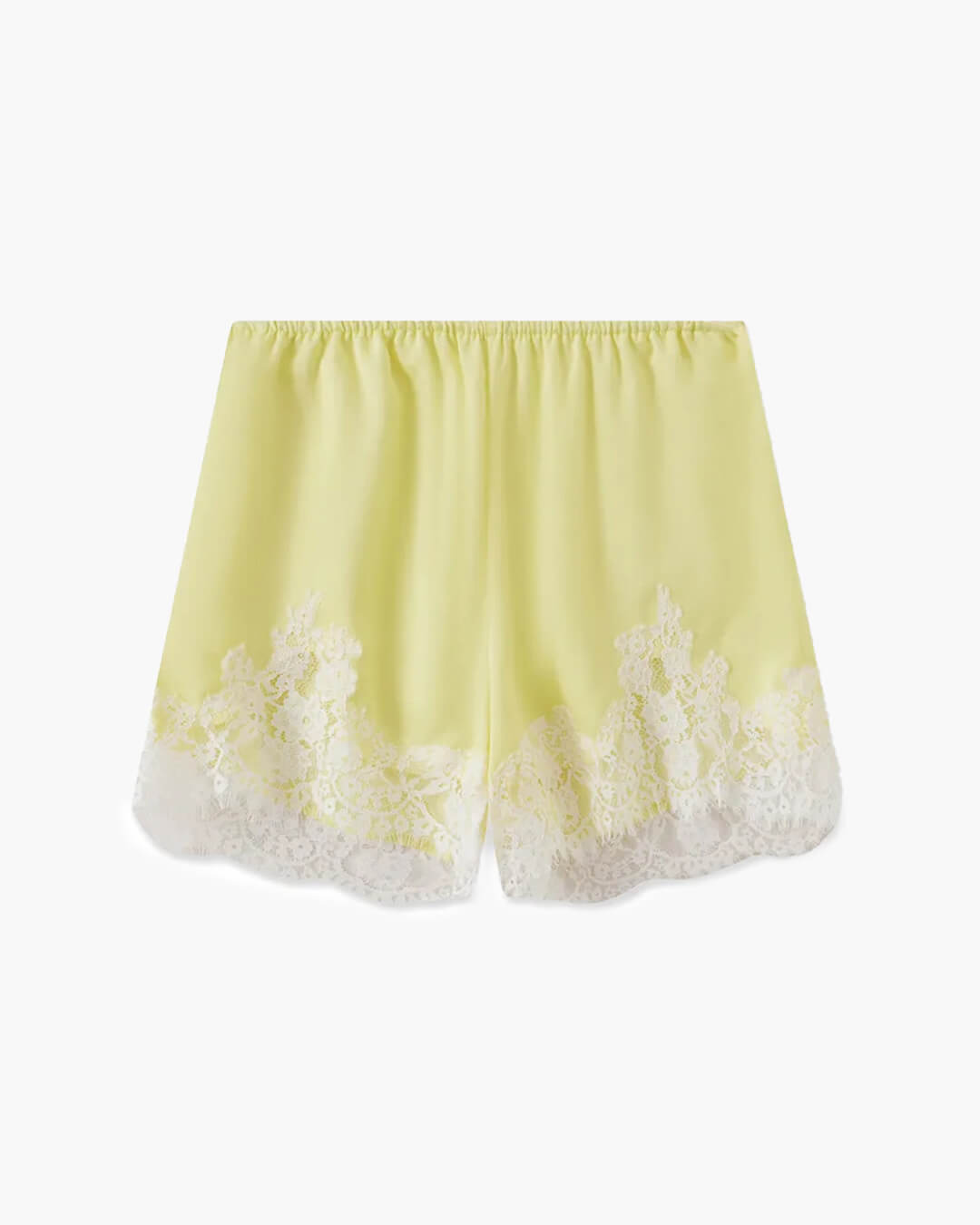 Shorts de satén con encaje Shaina