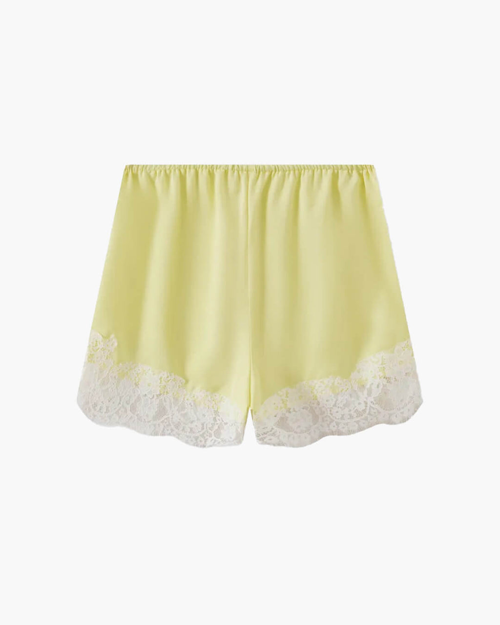 Shorts de satén con encaje Shaina