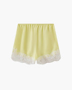 Shorts de satén con encaje Shaina