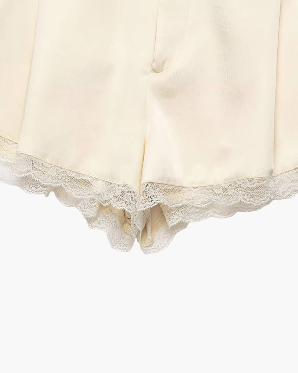 Shorts Mini de Satén de Tiro Alto Davina