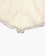 Shorts Mini de Satén de Tiro Alto Davina