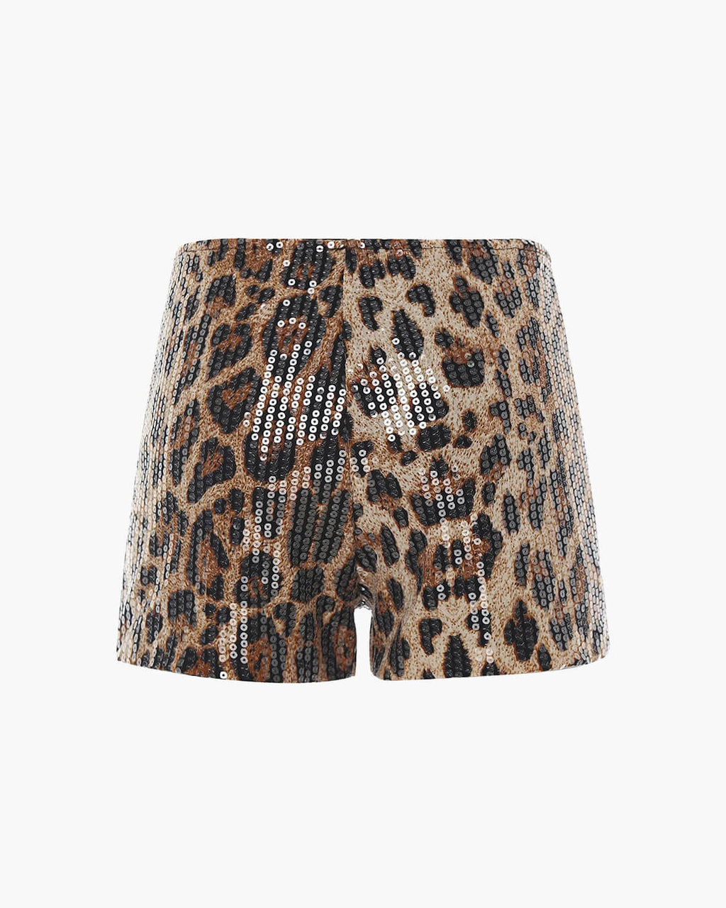 Shorts Quennie de lentejuelas animal print