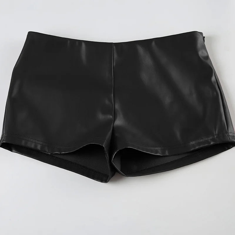 Shorts hipster Rhian de piel vegana