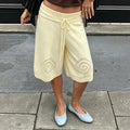 Shorts culottes de pierna ancha Sabina de punto