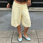 Shorts culottes de pierna ancha Sabina de punto
