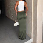 Lily falda maxi de tiro bajo