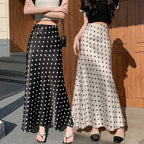 Falda midi sirena de lunares Bianca