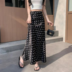 Falda midi sirena de lunares Bianca