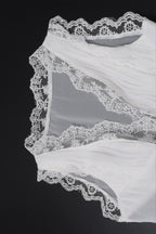 Conjunto de falda Guinevere con ribete de encaje y lazada trasera