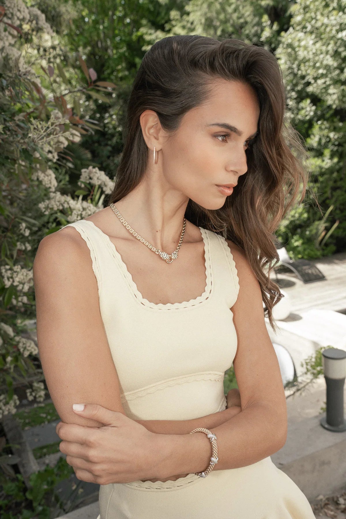 Ruth Conjunto de Falda de Punto Acanalado