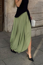 Afroza falda maxi de gasa fluida
