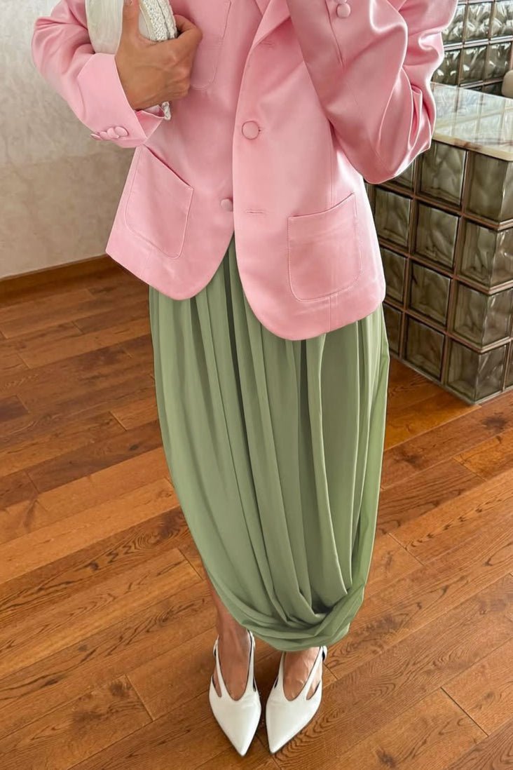 Afroza falda maxi de gasa fluida
