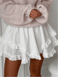 Falda mini Kyrie con volantes en capas