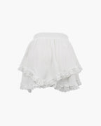 Falda mini Kyrie con volantes en capas