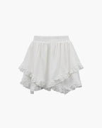 Falda mini Kyrie con volantes en capas