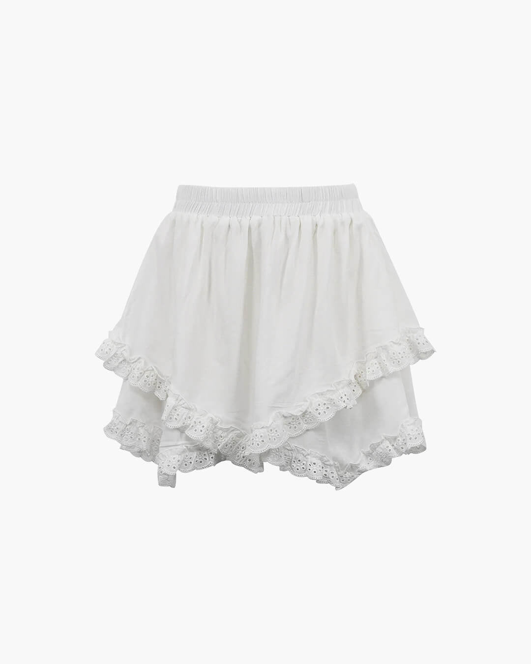 Falda mini Kyrie con volantes en capas