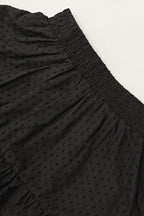Lena Mini Falda-Pantalón con Volantes y Encaje Jacquard