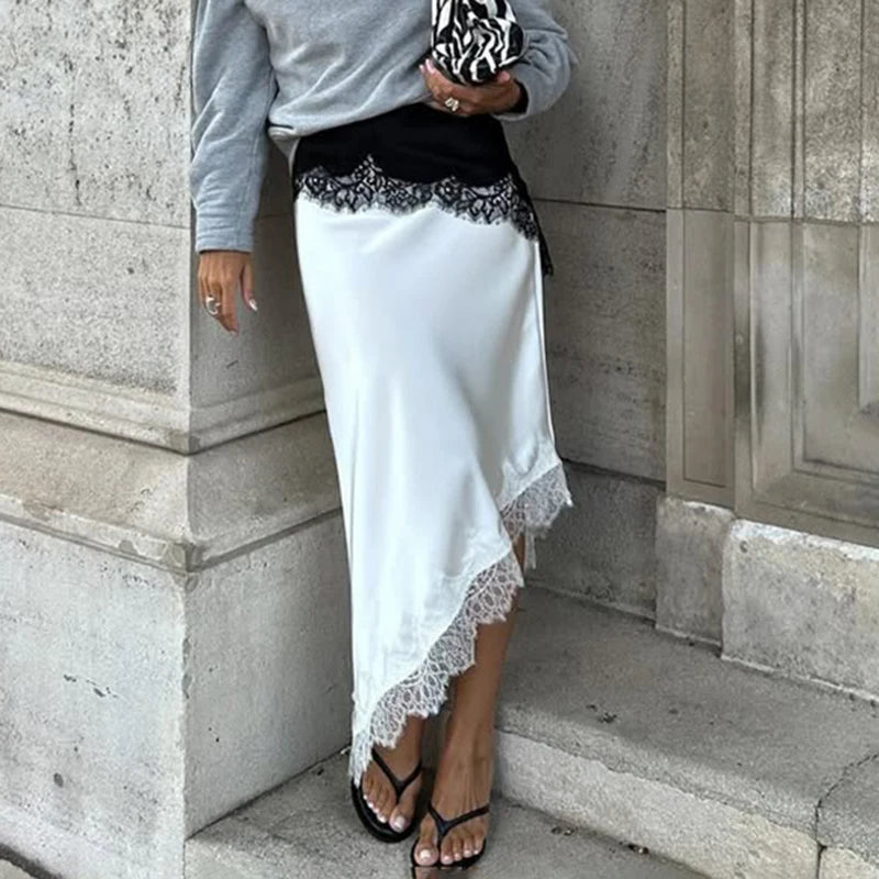 Falda Midi Asimétrica Leslie