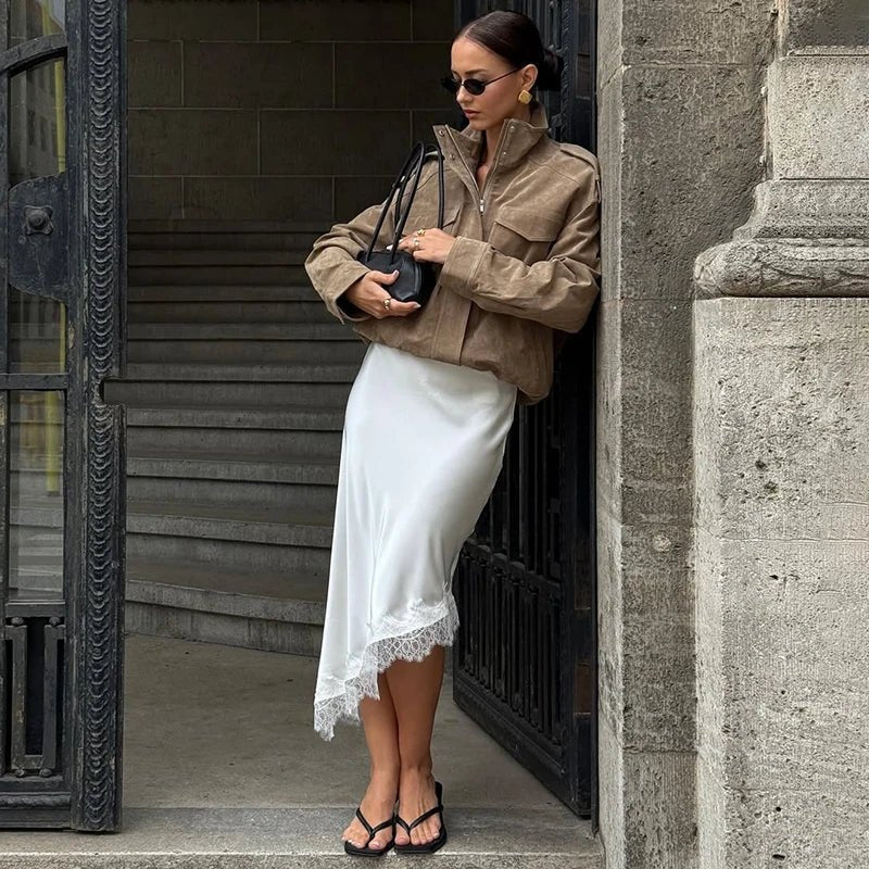 Falda Midi Asimétrica Leslie