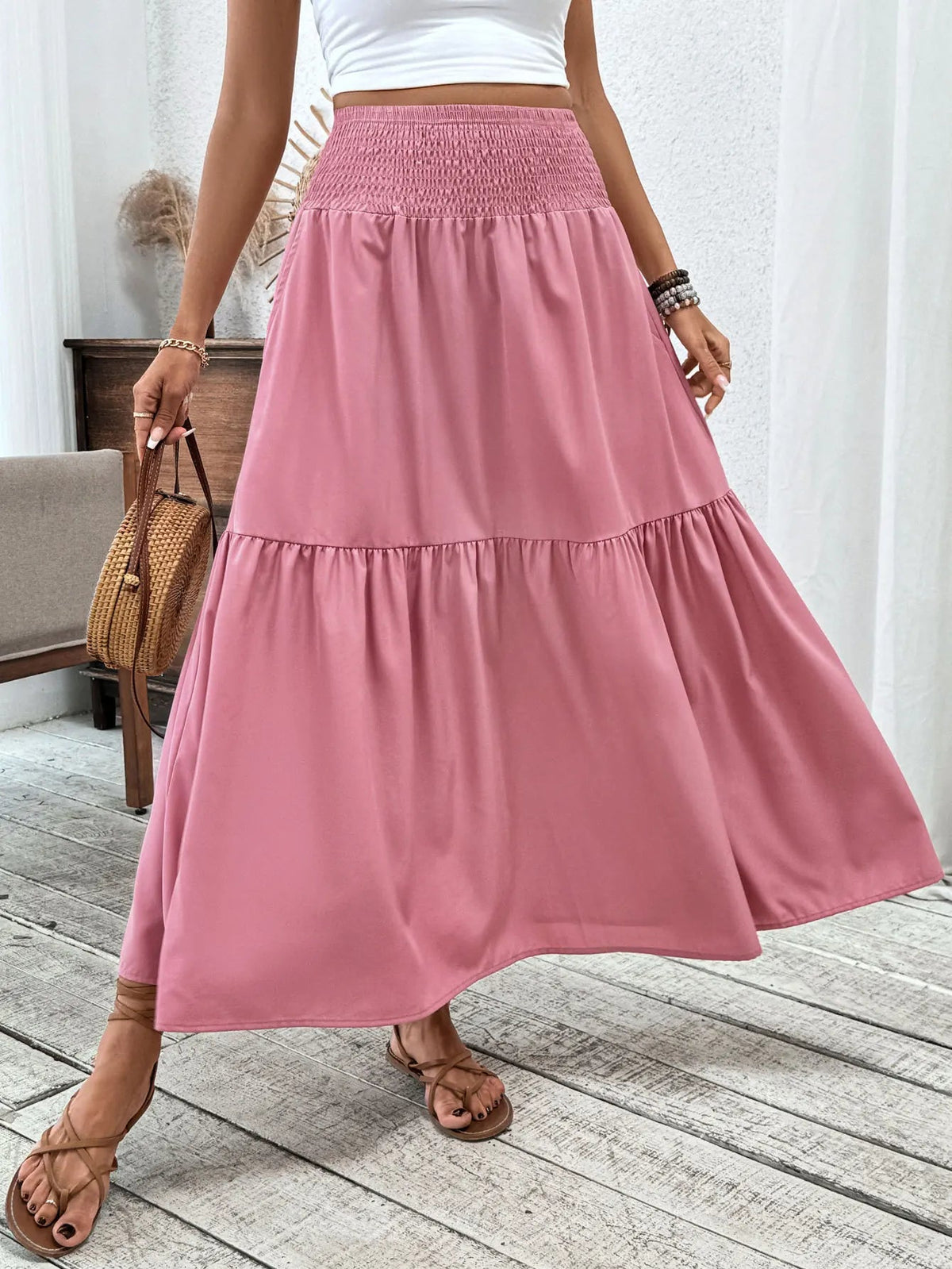 Falda Maxi Boho Floral Rivka