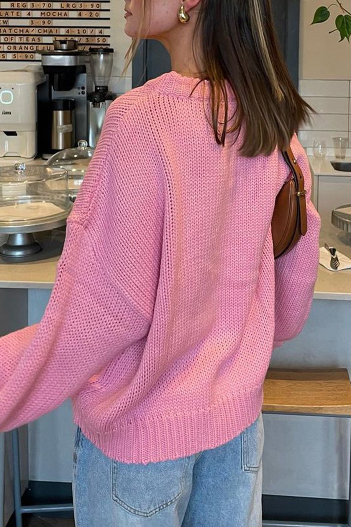 Jersey Amanda crema cuello redondo para capas