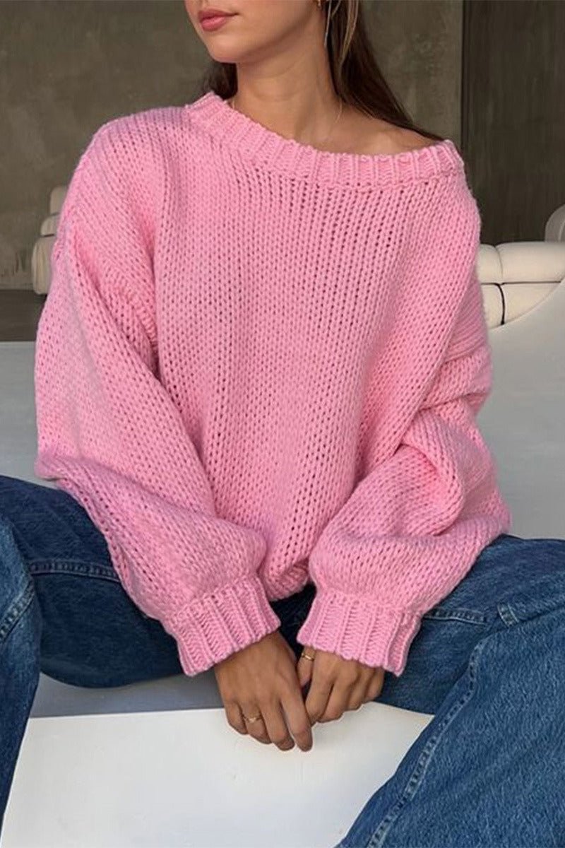 Jersey Amanda crema cuello redondo para capas